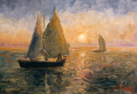 Tramonto sul mare - 1980